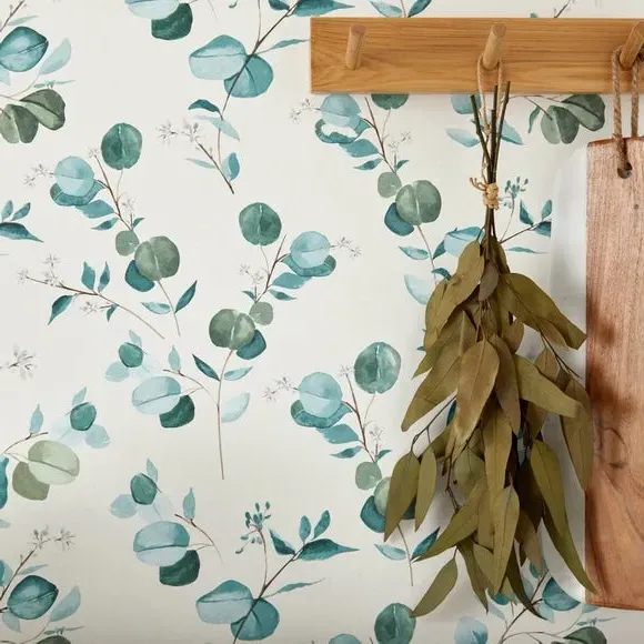 Eucalyptus Leaf Wallpaper - Green