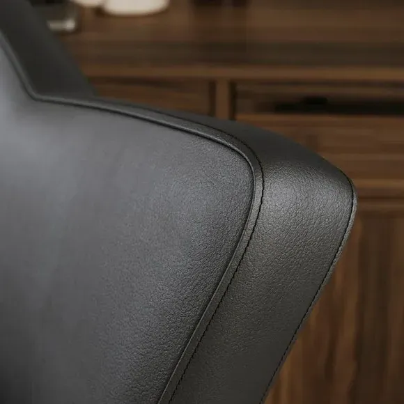 Executive Office Chair with Tilt - Black, Faux Leather