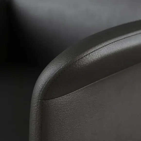 Executive Office Chair with Tilt - Black, Faux Leather