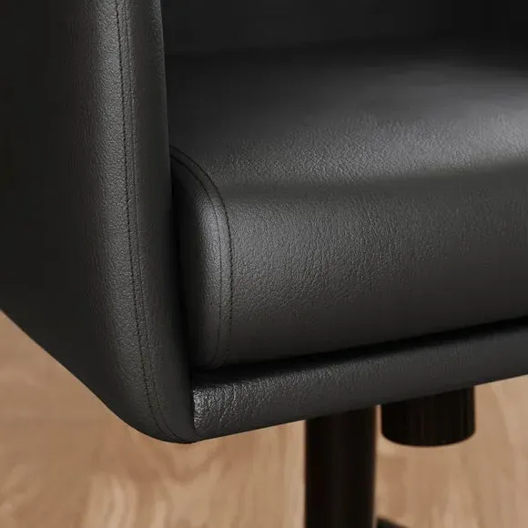Executive Office Chair with Tilt - Black, Faux Leather