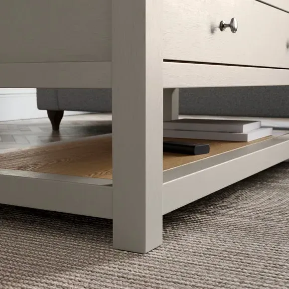 Extendable Coffee Table with Storage - Stone