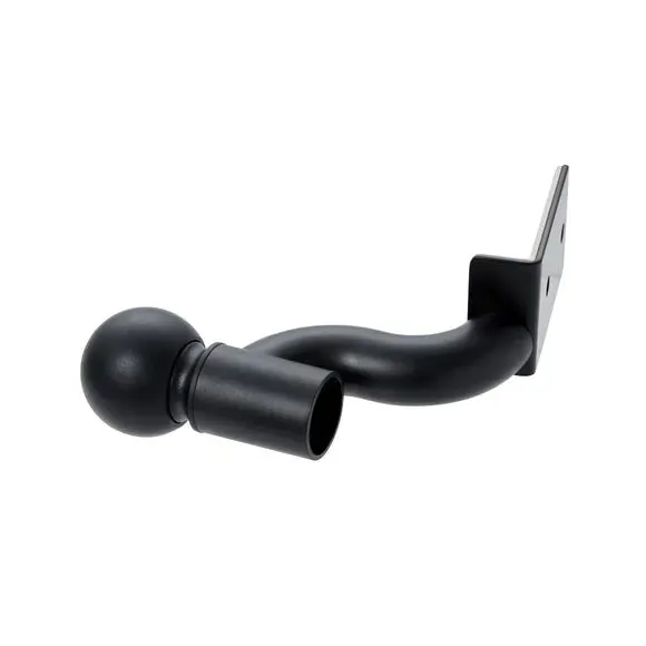 Extendable Curtain Pole No Drill - Black, Metal