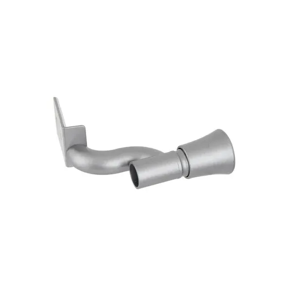 Extendable Curtain Pole No Drill - Satin Steel