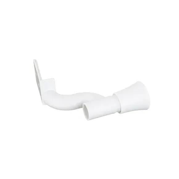 Extendable Curtain Pole No Drill - White, Metal
