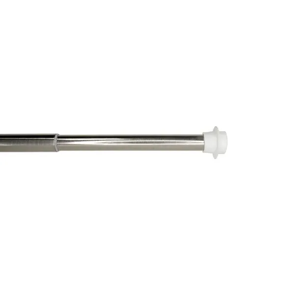 Extendable Curtain Pole - Satin Silver, Metal