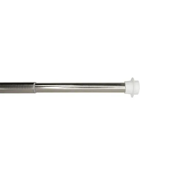 Extendable Curtain Pole - Satin Silver, Metal