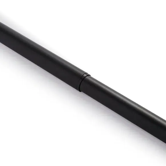 Extendable Curtain Pole with Caged Ball - Matt Black, Metal