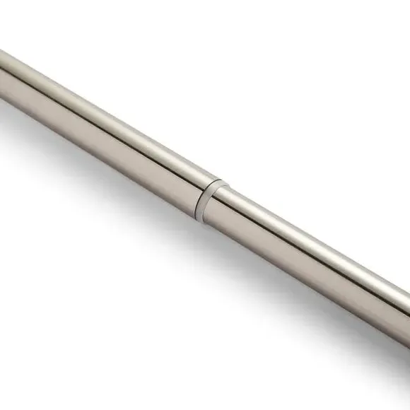 Extendable Curtain Pole with Cylinder Finial - Steel