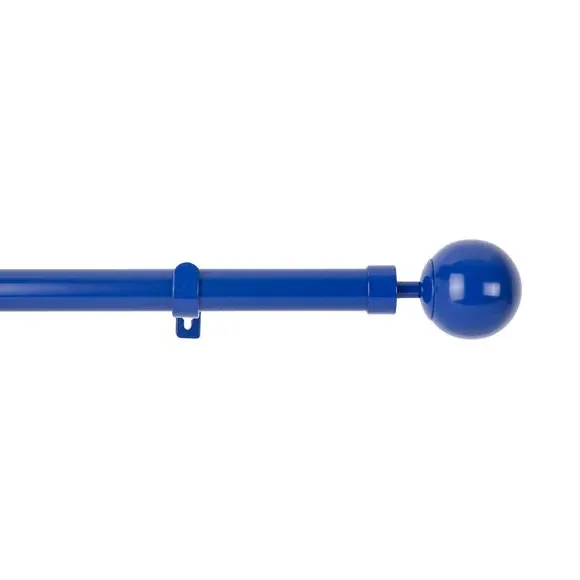 Extendable Curtain Pole with Eyelets - Blue