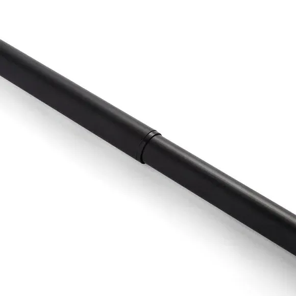 Extendable Curtain Pole with Finials - Black, Metal