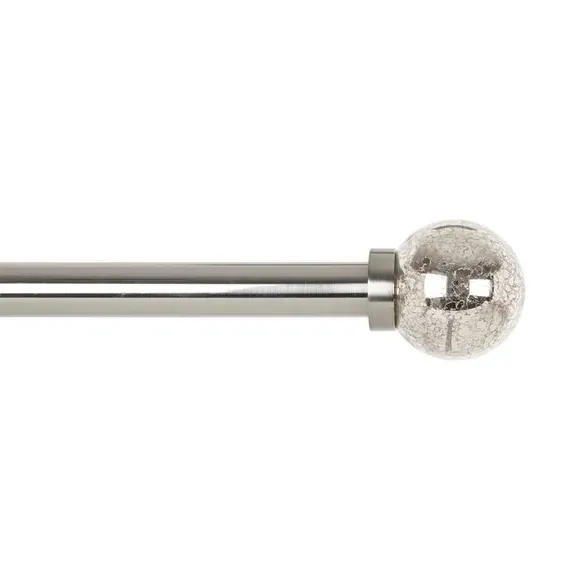 Extendable Curtain Pole with Finials - Gold, Metal