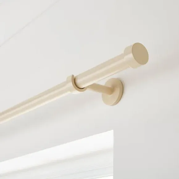 Extendable Curtain Pole with Finials - Natural, Metal