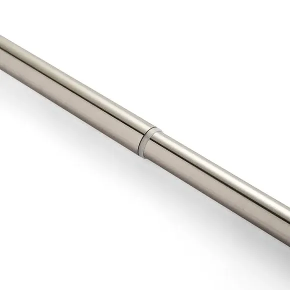 Extendable Curtain Pole with Flute Finial - Steel