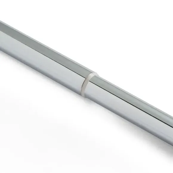 Extendable Curtain Pole with Globe Finial - Chrome