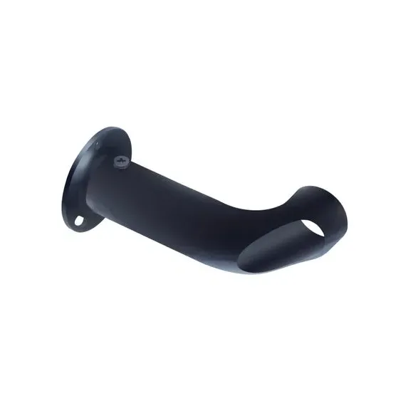 Extendable Curtain Pole with Light Block - Black