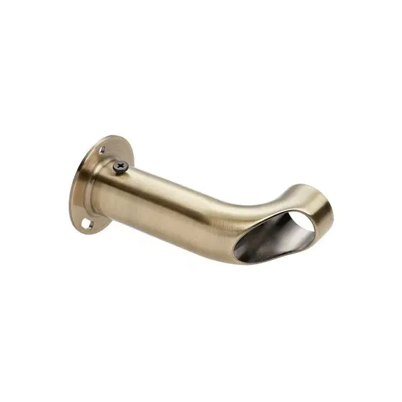 Extendable Curtain Pole with Light Block - Brass