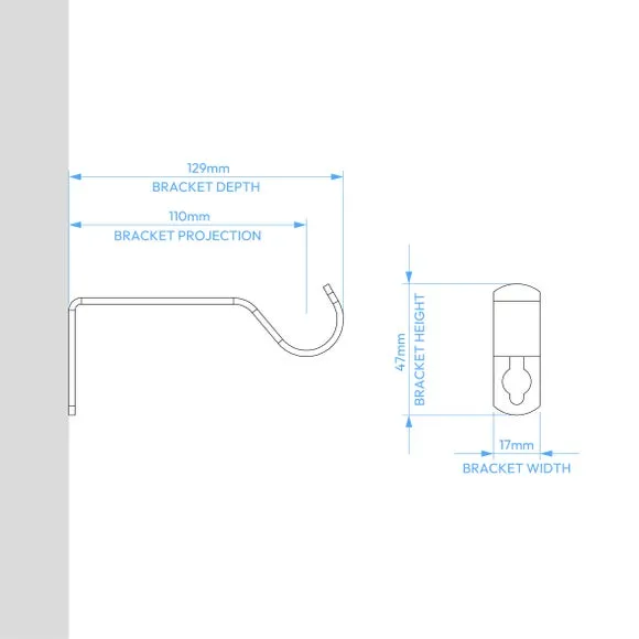 Extendable Curtain Pole with Light Block - Brass