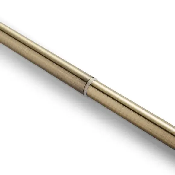 Extendable Curtain Pole with Light Block - Brass