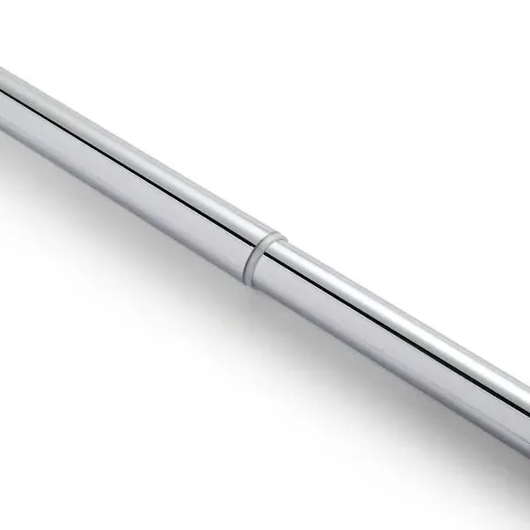 Extendable Curtain Pole with Light Block - Chrome