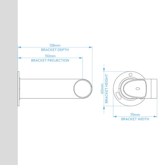 Extendable Curtain Pole with Light Block - Satin Steel