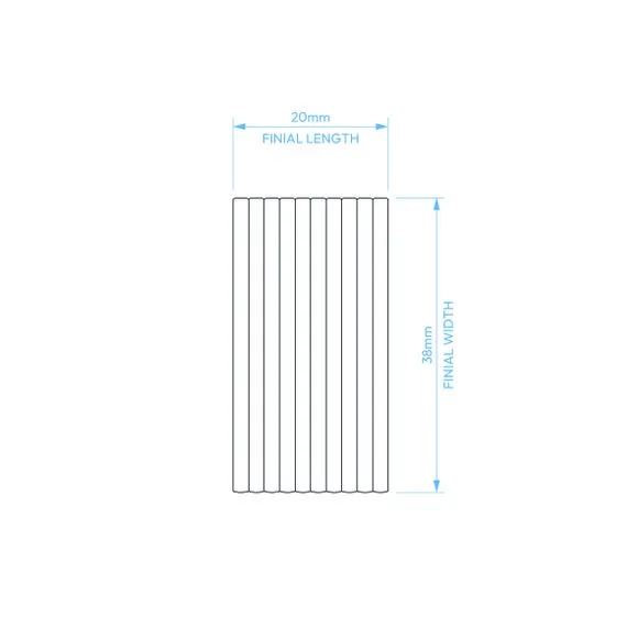 Extendable Curtain Pole with Ribbed Detail - Chrome