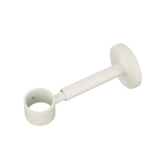 Extendable Curtain Pole with Ribbed Detail - Natural