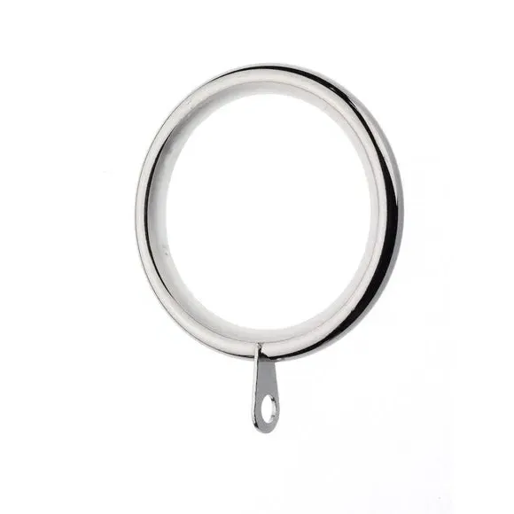 Extendable Curtain Pole with Rings - Pink, Metal