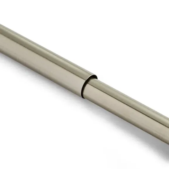 Extendable Curtain Pole with Teardrop Finial - Steel