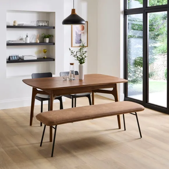 Extendable Dining Table 6-8 Seater - Dark Wood