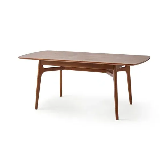 Extendable Dining Table 6-8 Seater - Dark Wood