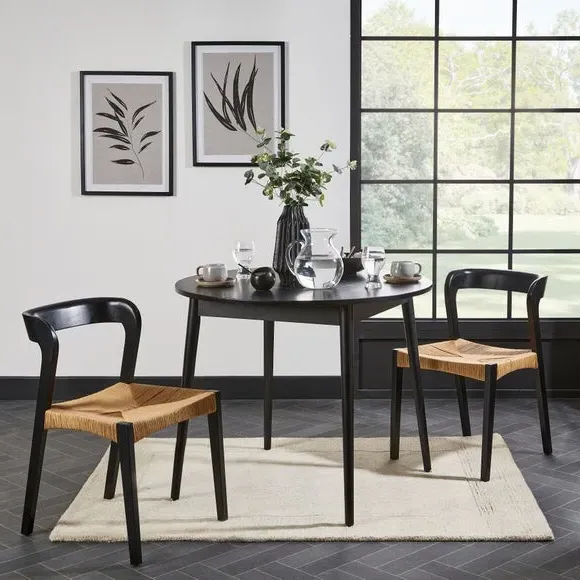 Extendable Dining Table with Chairs - Wood