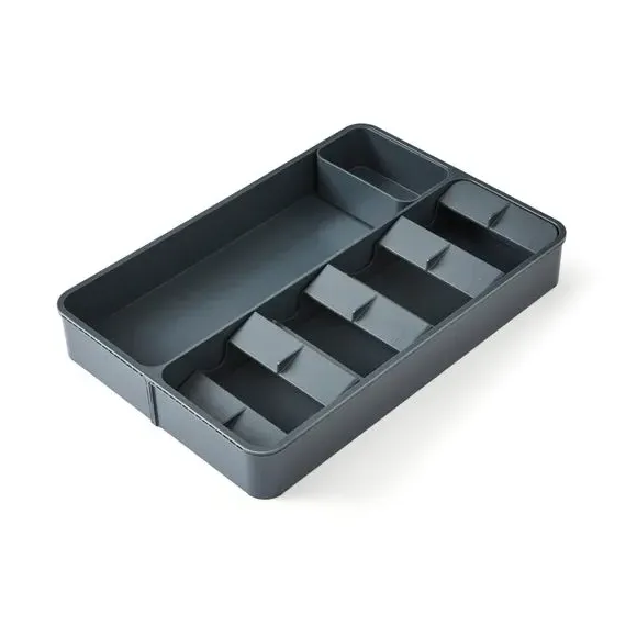Extendable Drawer Organizer with Storage - Black
