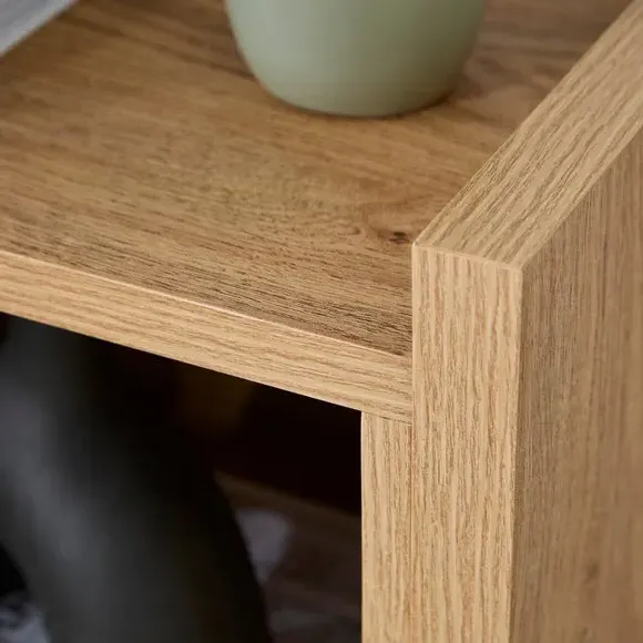 Extendable Low Bookcase - Oak Effect