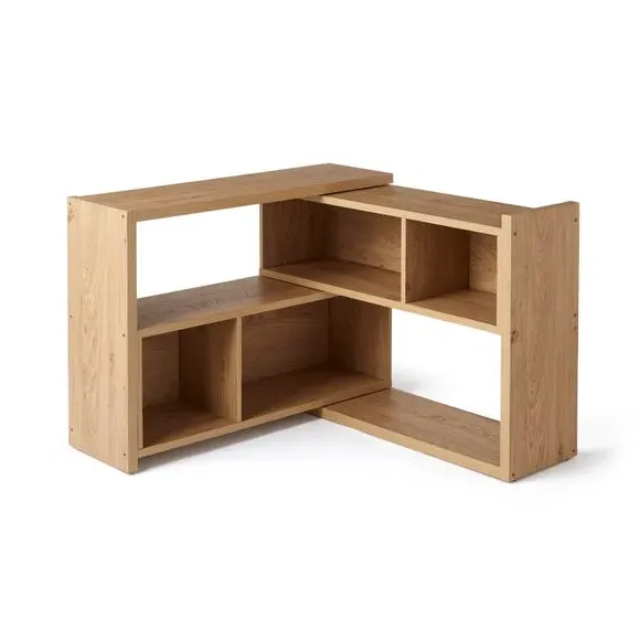 Extendable Low Bookcase - Oak Effect