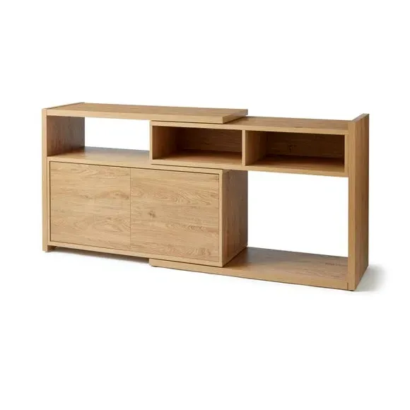 Extendable Sideboard with Storage - Oak Effect