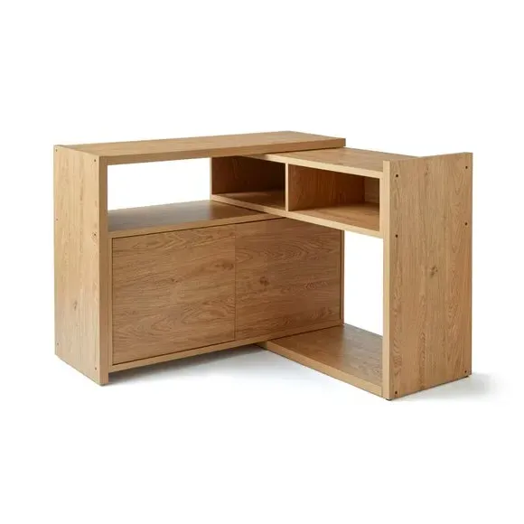 Extendable Sideboard with Storage - Oak Effect