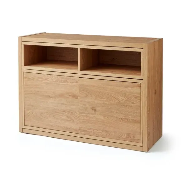 Extendable Sideboard with Storage - Oak Effect
