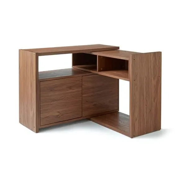 Extendable Sideboard with Storage - Walnut Effect