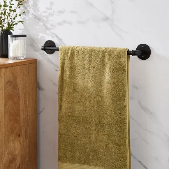Extendable Towel Rail - Black, Chrome image