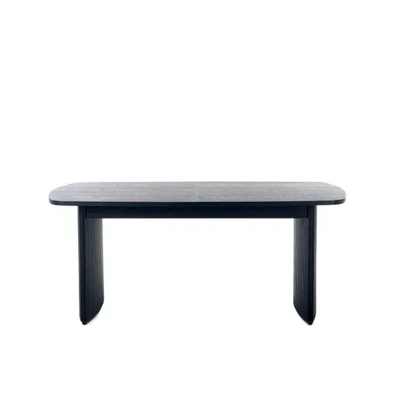 Extending Dining Table with Storage - Black, Wood