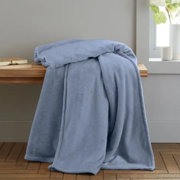Extra Large Throw Blanket - Blue, Polyester