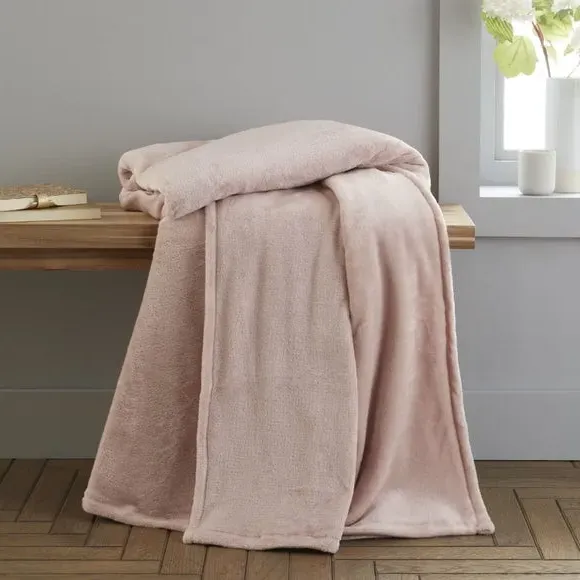 Extra Large Throw Blanket - Blush, Polyester