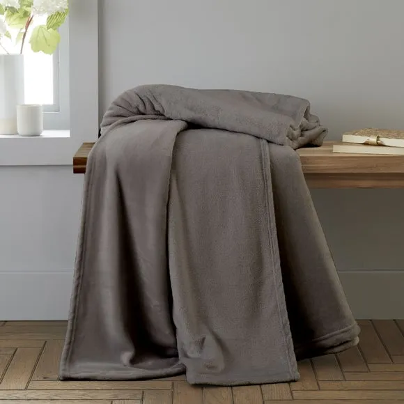 Extra Large Throw Blanket - Charcoal, Polyester