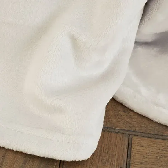 Extra Large Throw Blanket - Cream, Polyester