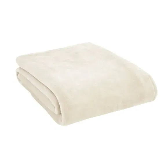 Extra Large Throw Blanket - Cream, Polyester