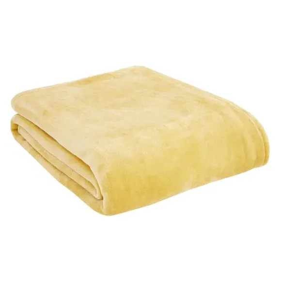Extra Large Throw Blanket - Ochre, Polyester