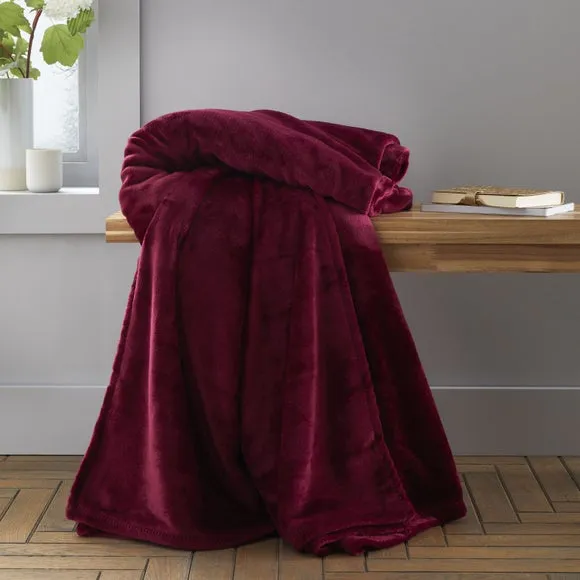 Extra Large Throw Blanket - Red, Polyester