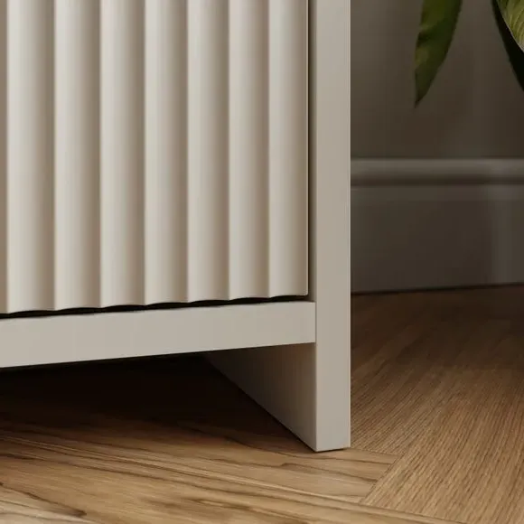 Extra Wide Bookcase with Cupboards - Natural