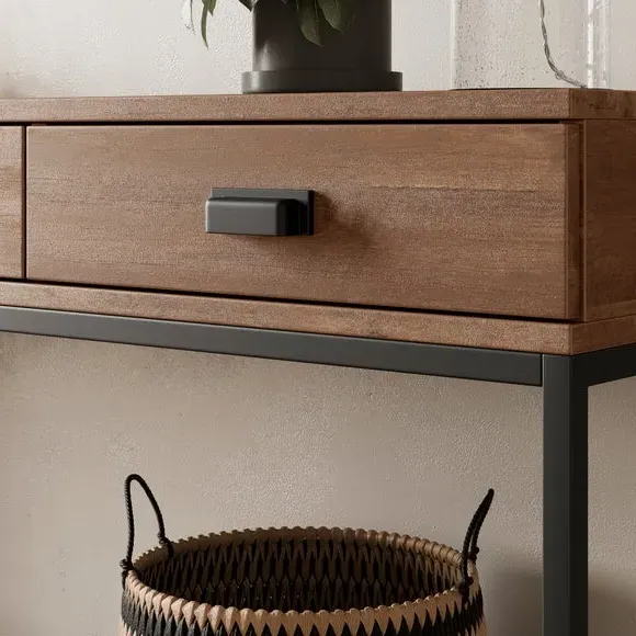 Extra Wide Console Table with Drawers - Pine