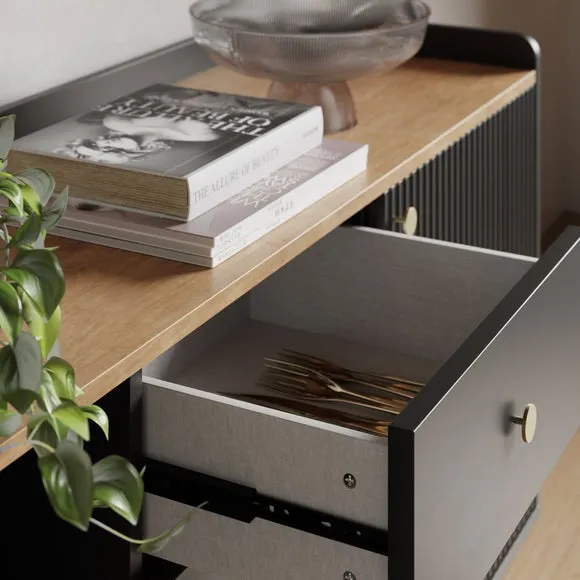 Extra Wide Sideboard - Black